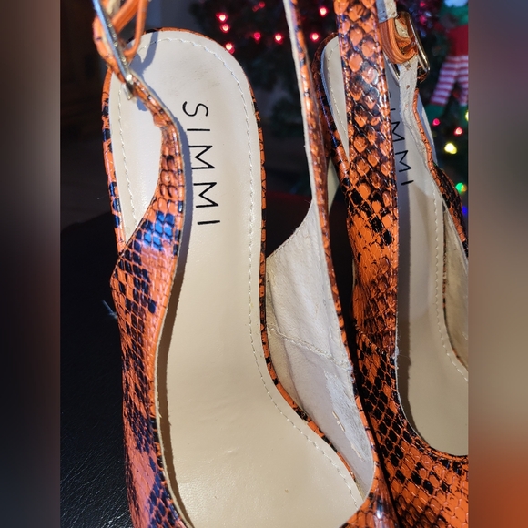 SIMMI London Snakeprint Heels - Picture 4 of 8